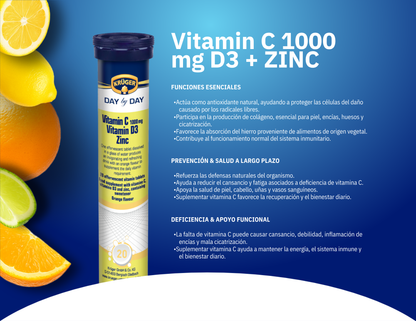 KRÜGER Vitamina C + D3 + Zinc