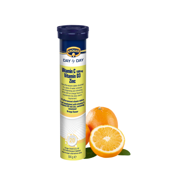KRÜGER Vitamina C + D3 + Zinc